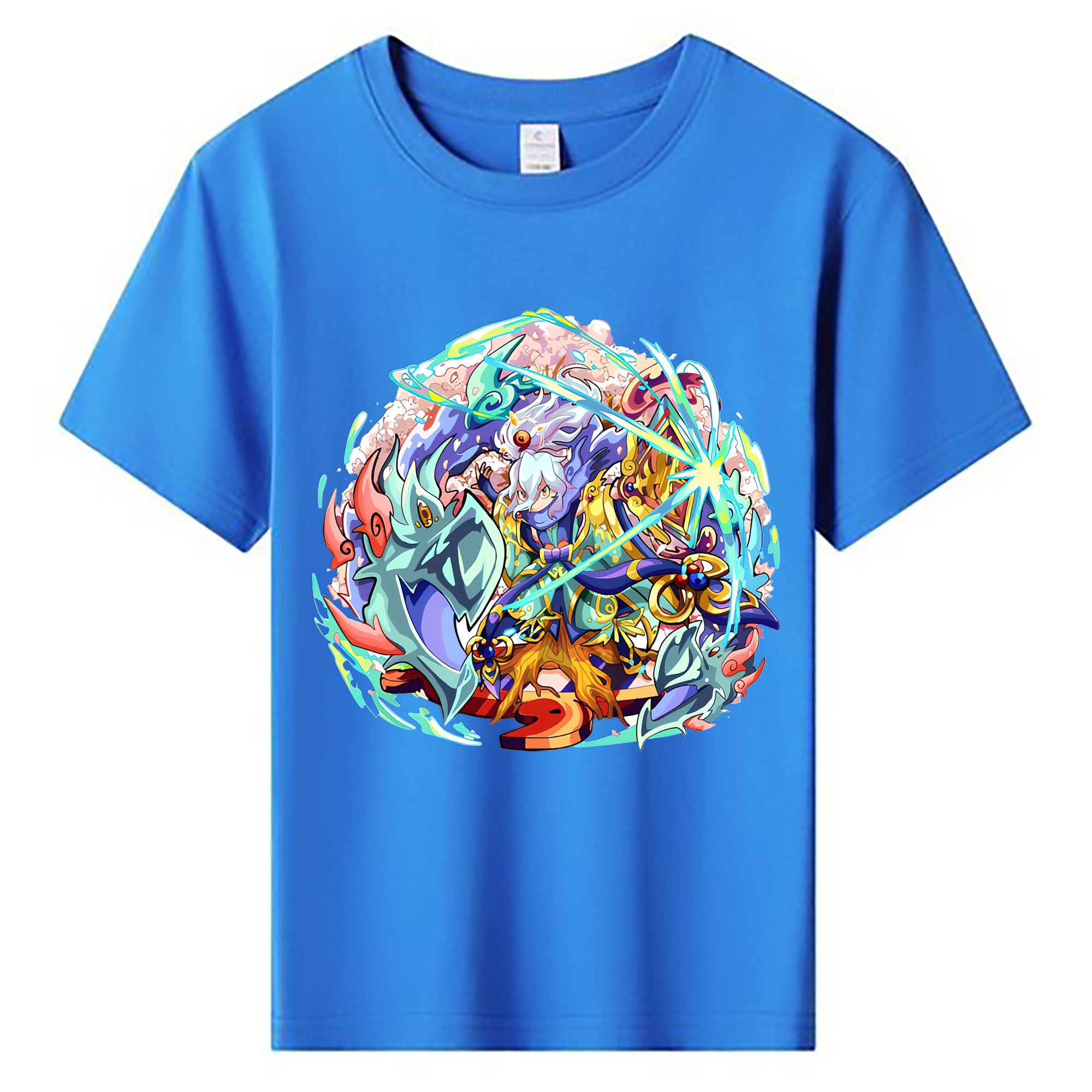 （画像用） 妖怪ウォッチ Yo-kai Watch 綿100％キッズTシャツ（フロントプリント）